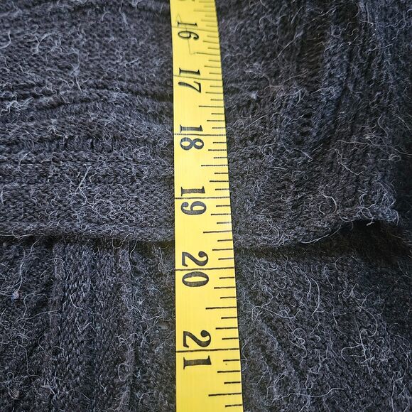 Anthropologie MOTH Small Charcoal Gray Wool Alpaca Blend Hi Low Sweater - Picture 10 of 10